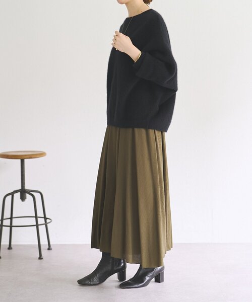 LIVETART（リヴェタート）の「サーキュラーギャザーパンツ（その他パンツ・レディース・カーキ/ブラック・0/1）」の12枚目の写真