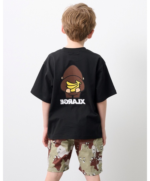 XLARGE KIDS（エクストララージキッズ）の「カーゴハーフパンツ（カーゴパンツ・キッズ・ブラック/カーキ・140cm/120cm/100cm/90cm/110cm/130cm）」の3枚目の写真