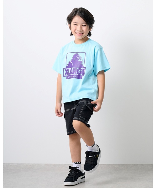 XLARGE KIDS（エクストララージキッズ）の「カーゴハーフパンツ（カーゴパンツ・キッズ・ブラック/カーキ・140cm/120cm/100cm/90cm/110cm/130cm）」の5枚目の写真