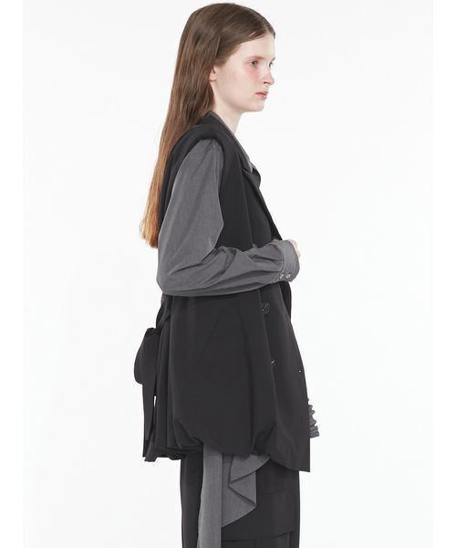 SORIN(ソリン )の「Double Breasted Balloon Vest / ダブルブレストバルーンベスト(その他アウター・レディース・ブラック/チェック・38)」の8枚目の写真