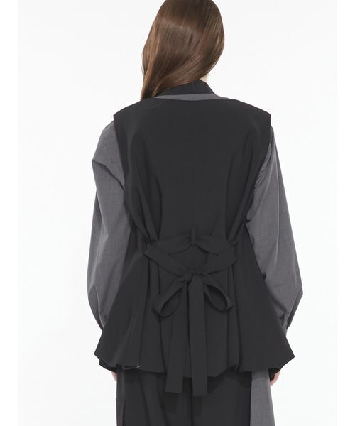SORIN(ソリン )の「Double Breasted Balloon Vest / ダブルブレストバルーンベスト(その他アウター・レディース・ブラック/チェック・38)」の9枚目の写真