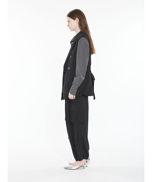 SORIN(ソリン )の「Double Breasted Balloon Vest / ダブルブレストバルーンベスト(その他アウター・レディース・ブラック/チェック・38)」の15枚目の写真
