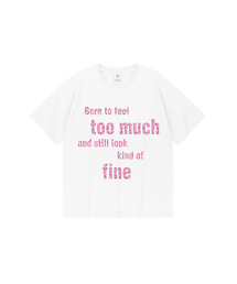 TOO MUCH FINE オーバーサイズ半袖Tシャツ