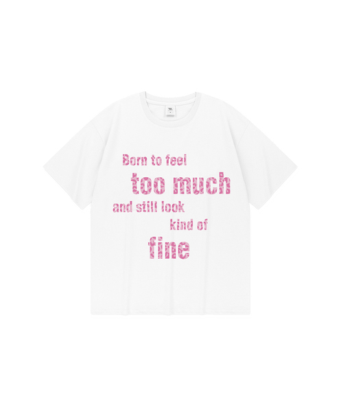 MILLION DAY(ミリオンデイ)の「TOO MUCH FINE オーバーサイズ半袖Tシャツ(Tシャツ/カットソー・レディース・ネイビー/ブルー/ホワイト/ブラック・MEDIUM/LARGE/X-LARGE/2XL)」の1枚目の写真
