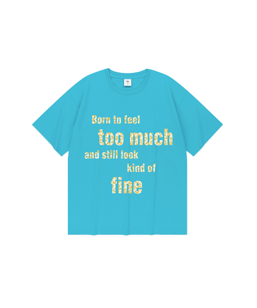 MILLION DAY(ミリオンデイ)の「TOO MUCH FINE オーバーサイズ半袖Tシャツ(Tシャツ/カットソー・レディース・ネイビー/ブルー/ホワイト/ブラック・MEDIUM/LARGE/X-LARGE/2XL)」の4枚目の写真