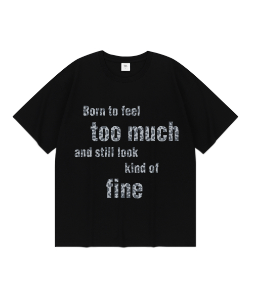 MILLION DAY(ミリオンデイ)の「TOO MUCH FINE オーバーサイズ半袖Tシャツ(Tシャツ/カットソー・レディース・ネイビー/ブルー/ホワイト/ブラック・MEDIUM/LARGE/X-LARGE/2XL)」の5枚目の写真