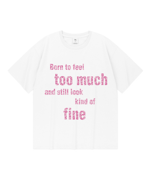 MILLION DAY(ミリオンデイ)の「TOO MUCH FINE オーバーサイズ半袖Tシャツ(Tシャツ/カットソー・レディース・ネイビー/ブルー/ホワイト/ブラック・MEDIUM/LARGE/X-LARGE/2XL)」の7枚目の写真