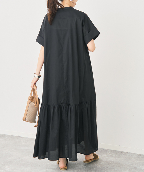 Spick & Span(スピックアンドスパン)の「《追加》ローンティアードマキシワンピース(ワンピース・レディース・ブラウン/ブラック・FREE)」の10枚目の写真