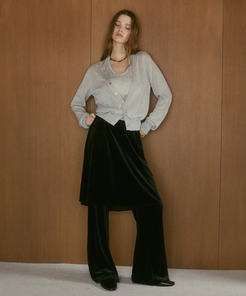 ELTONE(エルトーン)の「ベロアレイヤードフレアパンツ(その他パンツ・レディース・ブラック/ブラウン・SMALL/MEDIUM)」の10枚目の写真