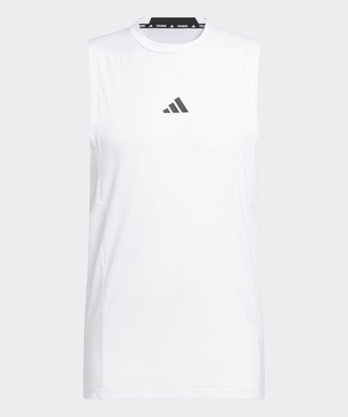 adidas(アディダス)の「Designed for Training ワークアウト タンクトップ / アディダス adidas(タンクトップ・メンズ・ホワイト・XX-LARGE/XX-SMALL/3XL/LARGE/MEDIUM/SMALL/X-LARGE/X-SMALL)」の1枚目の写真
