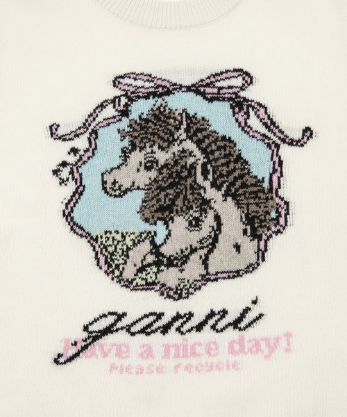 GANNI(ガニー)の「Graphic Wool Sweater Horse(ニット/セーター・レディース・その他1・S/M)」の4枚目の写真