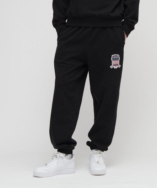 AVIREX(アヴィレックス)の「SIGNATURE VARSITY LOGO SWEAT PANTS / シグネチャーバーシティー ロゴ スウェットパンツ / AVIREX / アヴィレックス(スウェットパンツ・メンズ・ブラック/ネイビー/グレー/レッド/オフホワイト・MEDIUM/LARGE/X-LARGE/XX-LARGE)」の13枚目の写真