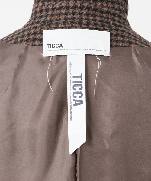 TICCA(ティッカ)の「TICCA ティッカ ウールハンドトゥーステントコート 263410211(チェスターコート・レディース・ブラウン・FREE)」の12枚目の写真