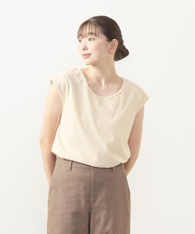 【ベロア×ジャージーカットフレンチプルオーバー】