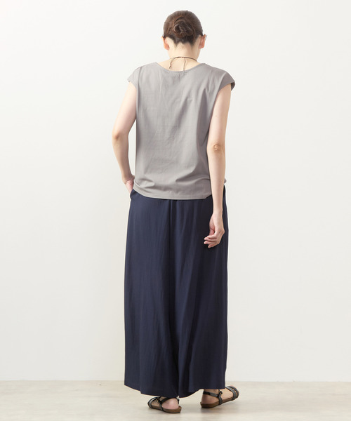 MELROSE claire（メルローズ クレール）の「【ベロア×ジャージーカットフレンチプルオーバー】（Tシャツ/カットソー・レディース・ブラック/ブラウン/アイボリー/チャコールグレー・FREE）」の22枚目の写真