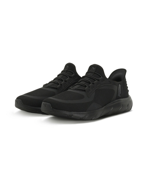 PUMA（プーマ）の「PUMA プーマ ユニセックス ソフトライド フレックスレース イーズイン ALT（スニーカー・メンズ・チャコールグレー/スモークグレー/ブラック系その他・24.0cm/29.0cm/30.0cm/27.5cm/28.0cm/28.5cm/26.0cm/26.5cm/22.0cm/22.5cm/24.5cm/25.0cm/25.5cm/23.0cm/23.5cm/27.0cm）」の4枚目の写真