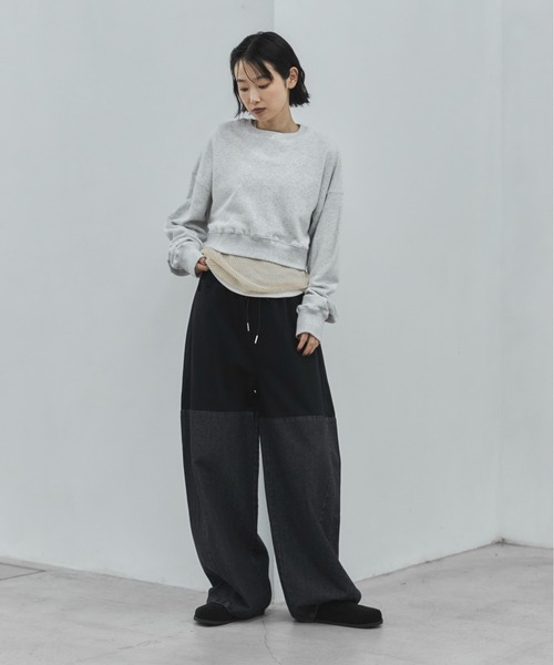 feepur(フェピュール)の「スウェットドッキングバレルデニム(デニムパンツ・レディース・ブラック・TALL/MEDIUM/SMALL)」の21枚目の写真