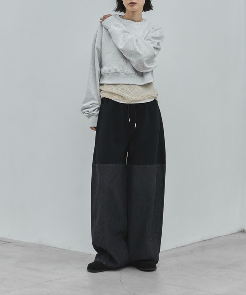 feepur(フェピュール)の「スウェットドッキングバレルデニム(デニムパンツ・レディース・ブラック・TALL/MEDIUM/SMALL)」の17枚目の写真