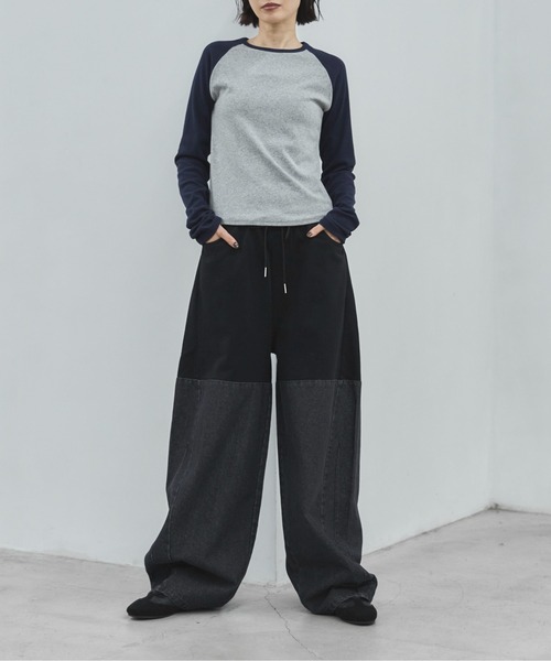 feepur(フェピュール)の「スウェットドッキングバレルデニム(デニムパンツ・レディース・ブラック・TALL/MEDIUM/SMALL)」の8枚目の写真