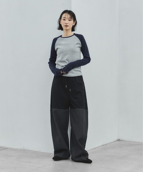 feepur(フェピュール)の「スウェットドッキングバレルデニム(デニムパンツ・レディース・ブラック・TALL/MEDIUM/SMALL)」の10枚目の写真