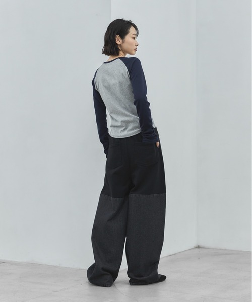 feepur(フェピュール)の「スウェットドッキングバレルデニム(デニムパンツ・レディース・ブラック・TALL/MEDIUM/SMALL)」の11枚目の写真