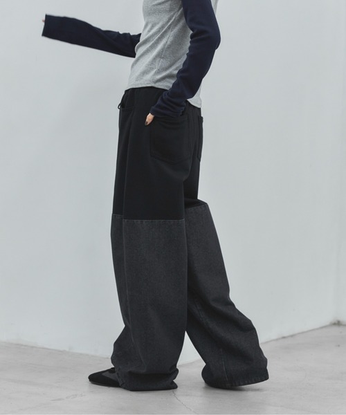 feepur(フェピュール)の「スウェットドッキングバレルデニム(デニムパンツ・レディース・ブラック・TALL/MEDIUM/SMALL)」の16枚目の写真