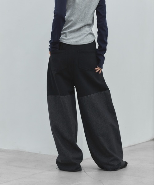 feepur(フェピュール)の「スウェットドッキングバレルデニム(デニムパンツ・レディース・ブラック・TALL/MEDIUM/SMALL)」の15枚目の写真