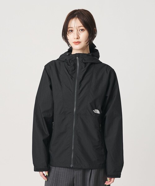 THE NORTH FACE(ザノースフェイス)の「<THE NORTH FACE>コンパクト ジャケット(マウンテンパーカー・レディース・ブラック/ベージュ・L)」の3枚目の写真