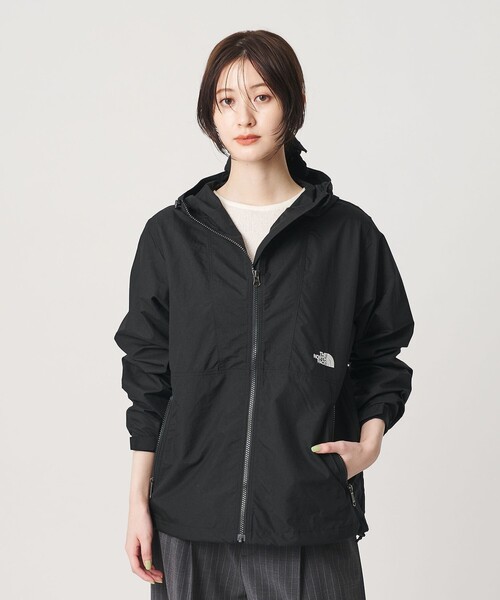 THE NORTH FACE(ザノースフェイス)の「<THE NORTH FACE>コンパクト ジャケット(マウンテンパーカー・レディース・ブラック/ベージュ・L)」の5枚目の写真