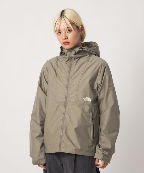 THE NORTH FACE(ザノースフェイス)の「<THE NORTH FACE>コンパクト ジャケット(マウンテンパーカー・レディース・ブラック/ベージュ・L)」の7枚目の写真