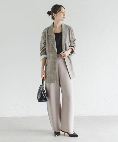 Noble(ノーブル)の「《・セットアップ対応》スムース バレルパンツ(その他パンツ・レディース・ベージュ/キャメル・38/36)」の17枚目の写真
