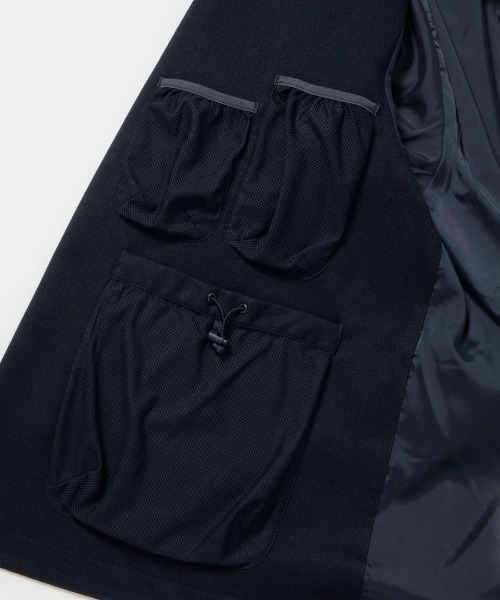DAIWA PIER39（ダイワピア39）の「DAIWA PIER39 TECH LOOSE 2B JACKET FLANNEL ダイワピア39 テックルーズ2Bジャケットフランネル（その他アウター・メンズ・ネイビー/チャコールグレー・LARGE/MEDIUM/SMALL）」の8枚目の写真