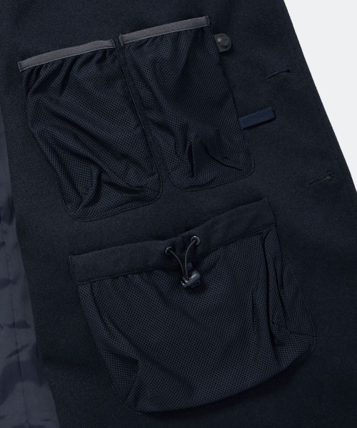 DAIWA PIER39（ダイワピア39）の「DAIWA PIER39 TECH LOOSE 2B JACKET FLANNEL ダイワピア39 テックルーズ2Bジャケットフランネル（その他アウター・メンズ・ネイビー/チャコールグレー・LARGE/MEDIUM/SMALL）」の9枚目の写真