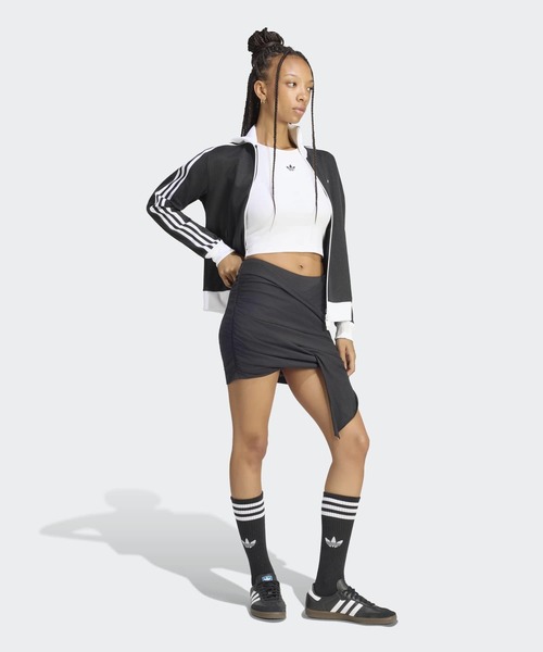 adidas(アディダス)の「アディルナ シーズン2xジェニー ニット ラップアラウンド スカート / アディダスオリジナルス adidas Originals(スカート・レディース・ブラック・MEDIUM/SMALL/X-LARGE/X-SMALL/XX-LARGE/LARGE)」の5枚目の写真