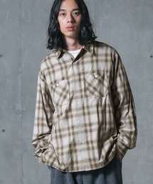 ボックスシルエットチェックシャツ