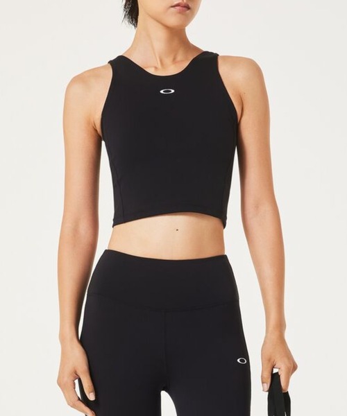 OAKLEY(オークリー)の「オークリー RADIANT ESSENTIAL BRA TANK 10.0/ ブラ付きタンクトップ/ スポーツ・トレーニング/ ウィメンズ/ OAKLEY(タンクトップ・レディース・ブラック・M/L/XS/S)」の2枚目の写真