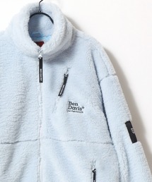 BEN DAVIS/ベンデイビス DAZZLE BOA JACKET/オーバーサイズ シープボア ジップアップジャケット/ボアフリースブルゾン/レディース メンズ