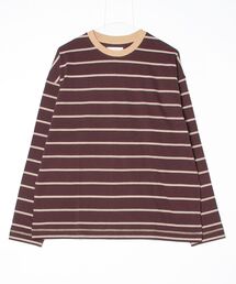 Border Loose Long T-shirts 62620620