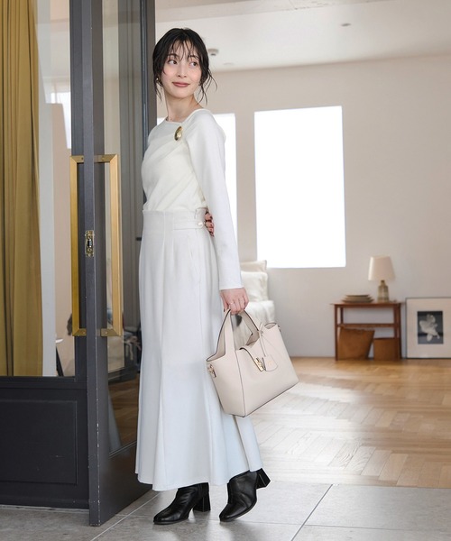 Juze(ジュゼ)の「【美脚】アンクルベルトストレッチロングブーツ(ブーツ・レディース・ブラック・L/M/S)」の3枚目の写真