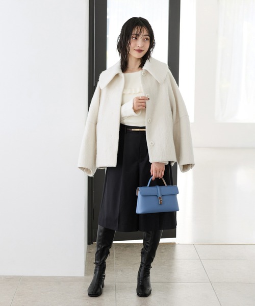 Juze(ジュゼ)の「【美脚】アンクルベルトストレッチロングブーツ(ブーツ・レディース・ブラック・L/M/S)」の4枚目の写真