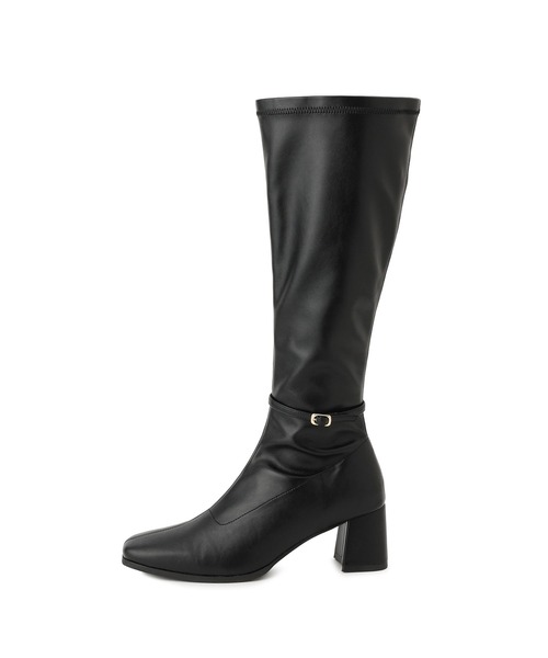 Juze(ジュゼ)の「【美脚】アンクルベルトストレッチロングブーツ(ブーツ・レディース・ブラック・L/M/S)」の9枚目の写真