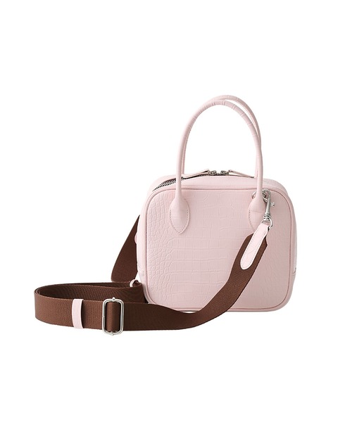 ajew(エジュー)の「Croco square bag(ハンドバッグ・レディース・ダークブラウン系/アイボリー/ブラック/ピンク系その他・FREE)」の11枚目の写真