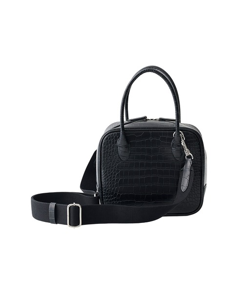 ajew(エジュー)の「Croco square bag(ハンドバッグ・レディース・ダークブラウン系/アイボリー/ブラック/ピンク系その他・FREE)」の18枚目の写真