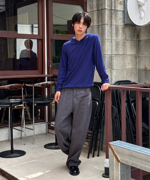 SIGNATURE（シグネチャ）の「ベーシックスリムフードTシャツ[ブルー]（パーカー・メンズ・その他・MEDIUM/LARGE）」の4枚目の写真