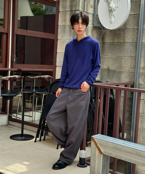 SIGNATURE（シグネチャ）の「ベーシックスリムフードTシャツ[ブルー]（パーカー・メンズ・その他・MEDIUM/LARGE）」の5枚目の写真