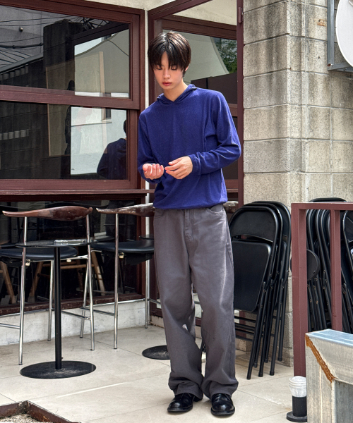 SIGNATURE（シグネチャ）の「ベーシックスリムフードTシャツ[ブルー]（パーカー・メンズ・その他・MEDIUM/LARGE）」の6枚目の写真