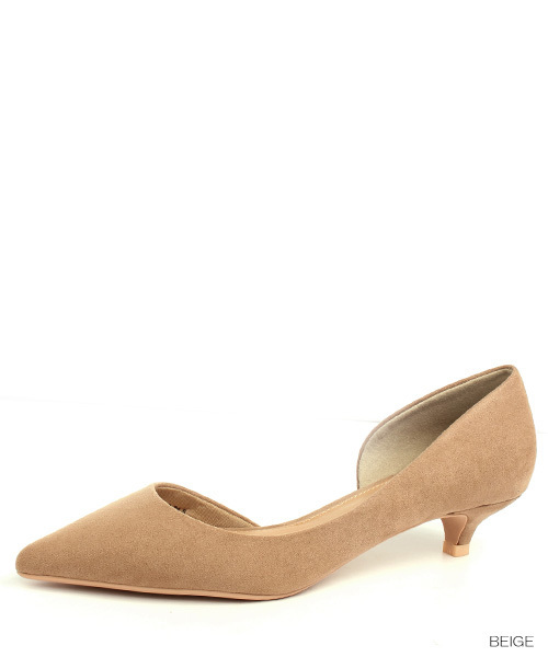 RANDA(ランダ)の「ポインテッドトゥローヒールパンプス(パンプス・レディース・ブラック/パイソン/キャメル/グレー/グリーン/ブラック系その他/ワイン/ベージュ/ブルー系その他/イエロー/アイボリー/オレンジ/ブラック系その他2/ピンク・23.5/22/24.5/22.5/24/25.5/25/23)」の6枚目の写真