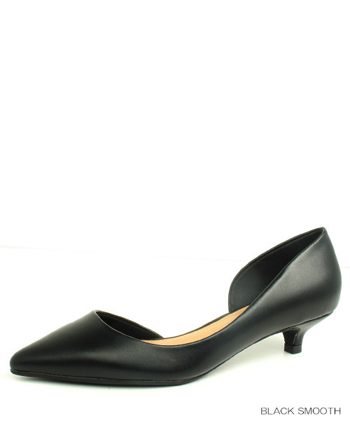 RANDA(ランダ)の「ポインテッドトゥローヒールパンプス(パンプス・レディース・ブラック/パイソン/キャメル/グレー/グリーン/ブラック系その他/ワイン/ベージュ/ブルー系その他/イエロー/アイボリー/オレンジ/ブラック系その他2/ピンク・23.5/22/24.5/22.5/24/25.5/25/23)」の3枚目の写真