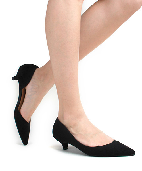 RANDA(ランダ)の「ポインテッドトゥローヒールパンプス(パンプス・レディース・ブラック/パイソン/キャメル/グレー/グリーン/ブラック系その他/ワイン/ベージュ/ブルー系その他/イエロー/アイボリー/オレンジ/ブラック系その他2/ピンク・23.5/22/24.5/22.5/24/25.5/25/23)」の15枚目の写真