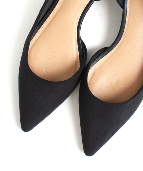 RANDA(ランダ)の「ポインテッドトゥローヒールパンプス(パンプス・レディース・ブラック/パイソン/キャメル/グレー/グリーン/ブラック系その他/ワイン/ベージュ/ブルー系その他/イエロー/アイボリー/オレンジ/ブラック系その他2/ピンク・23.5/22/24.5/22.5/24/25.5/25/23)」の16枚目の写真